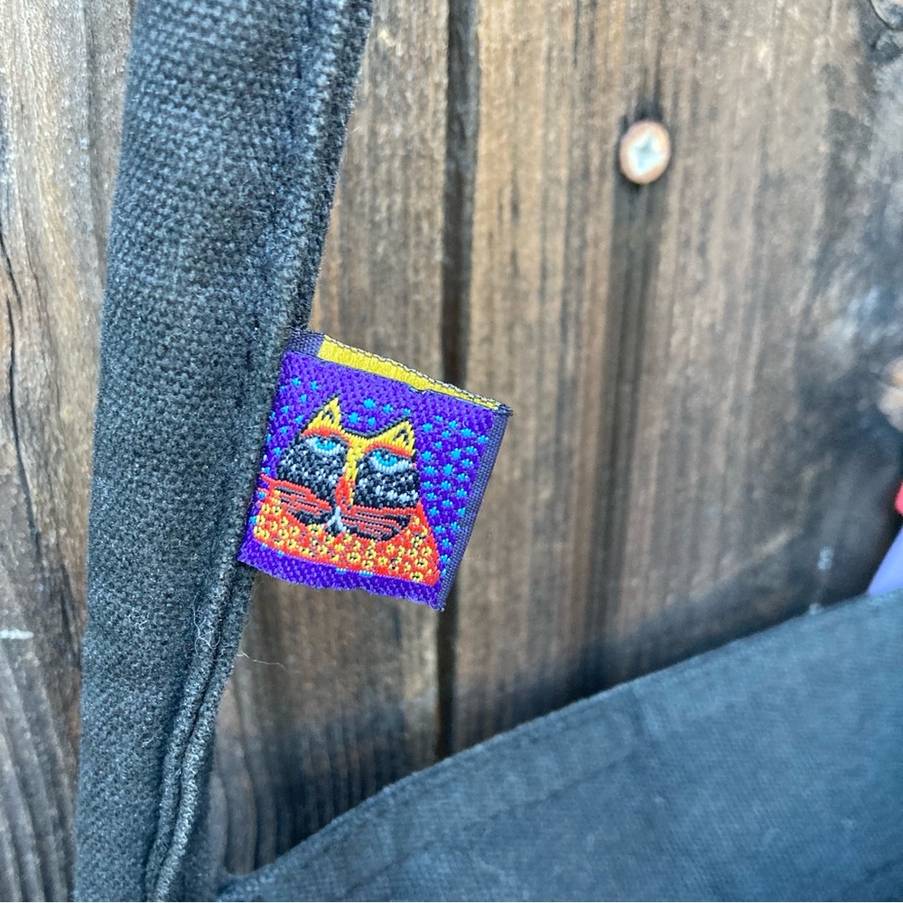 Vintage Laurel Burch Tribal Tote Bag - Picture 7 of 12